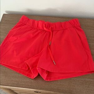 lululemon athletica Vibrant Red Athletic Shorts